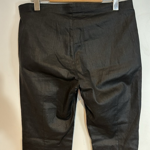 COS black shiny stretch trousers with side zip size 10 - Picture 6 of 10